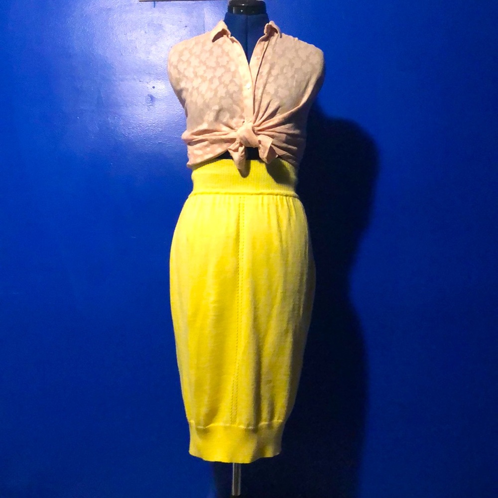 High waisted pencil sweater skirt.